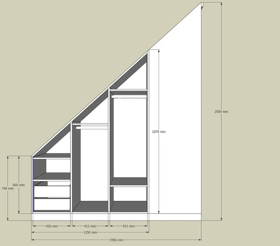 Einbauschrank unter der Treppe – Schreinerei Schreistetter